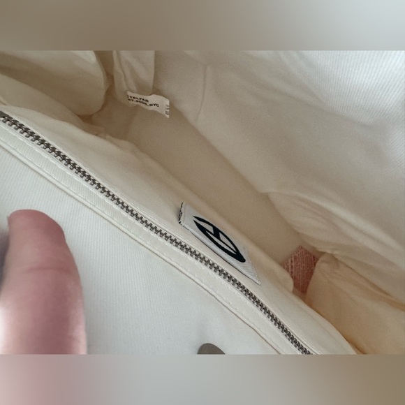 Telfar White Faux Leather Medium Shopping Bag Tote Shoulder Satchel - Picture 9 of 11